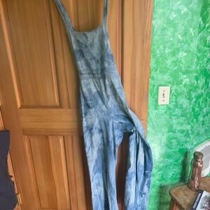 Blue Tie-Dye Women’s Overalls size small